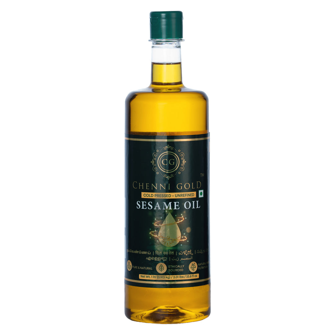 Chenni Gold - Cold Pressed Sesame Oil / Gingelly Oil - 1L